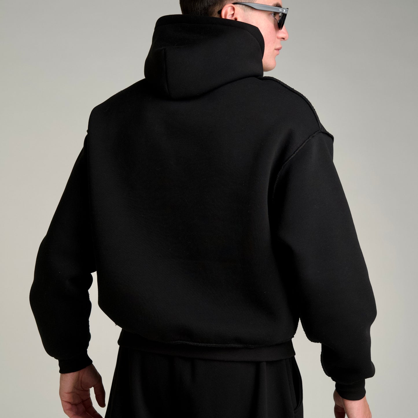 Boxy Fit Cuciture Esterne Black