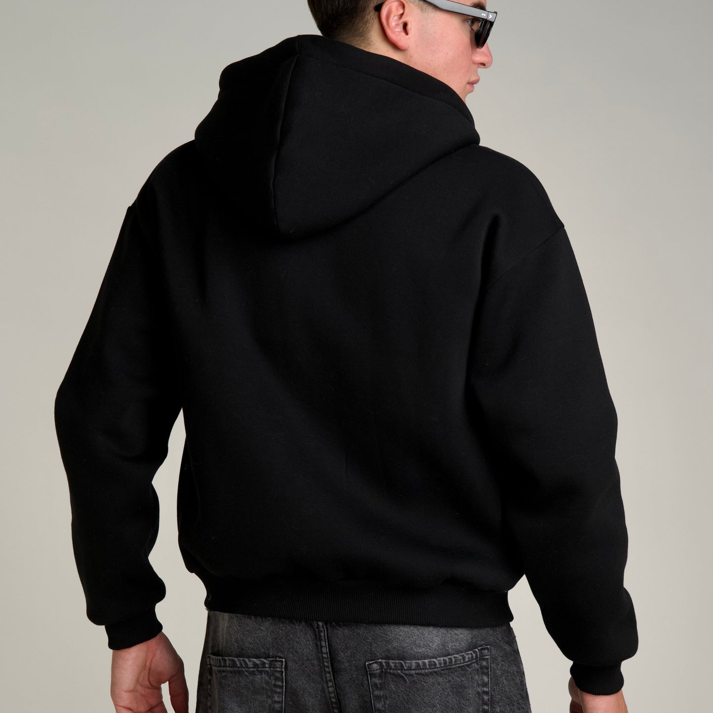 Essential Boxy Zip Black