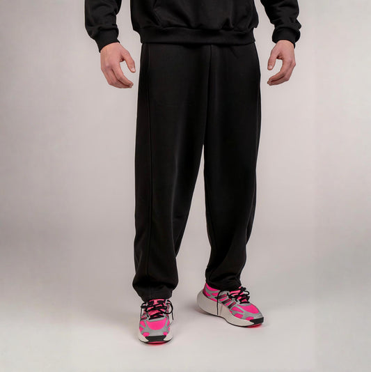 Pantaloni Tuta Boxy Neri