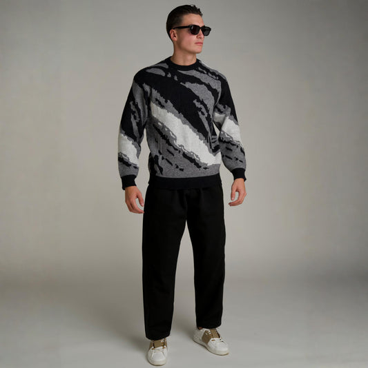 Coordinato Zebrato Nero