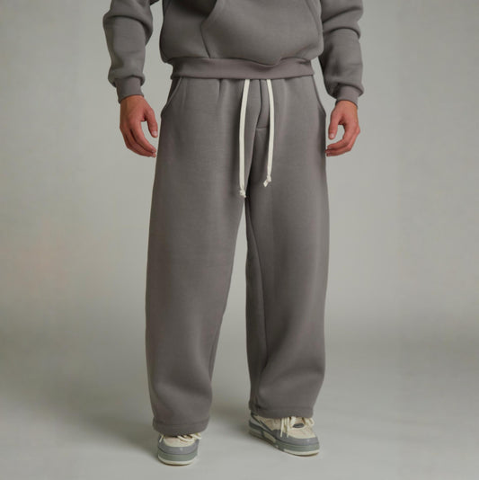 Pantalone Tuta Boxy Over Grigio