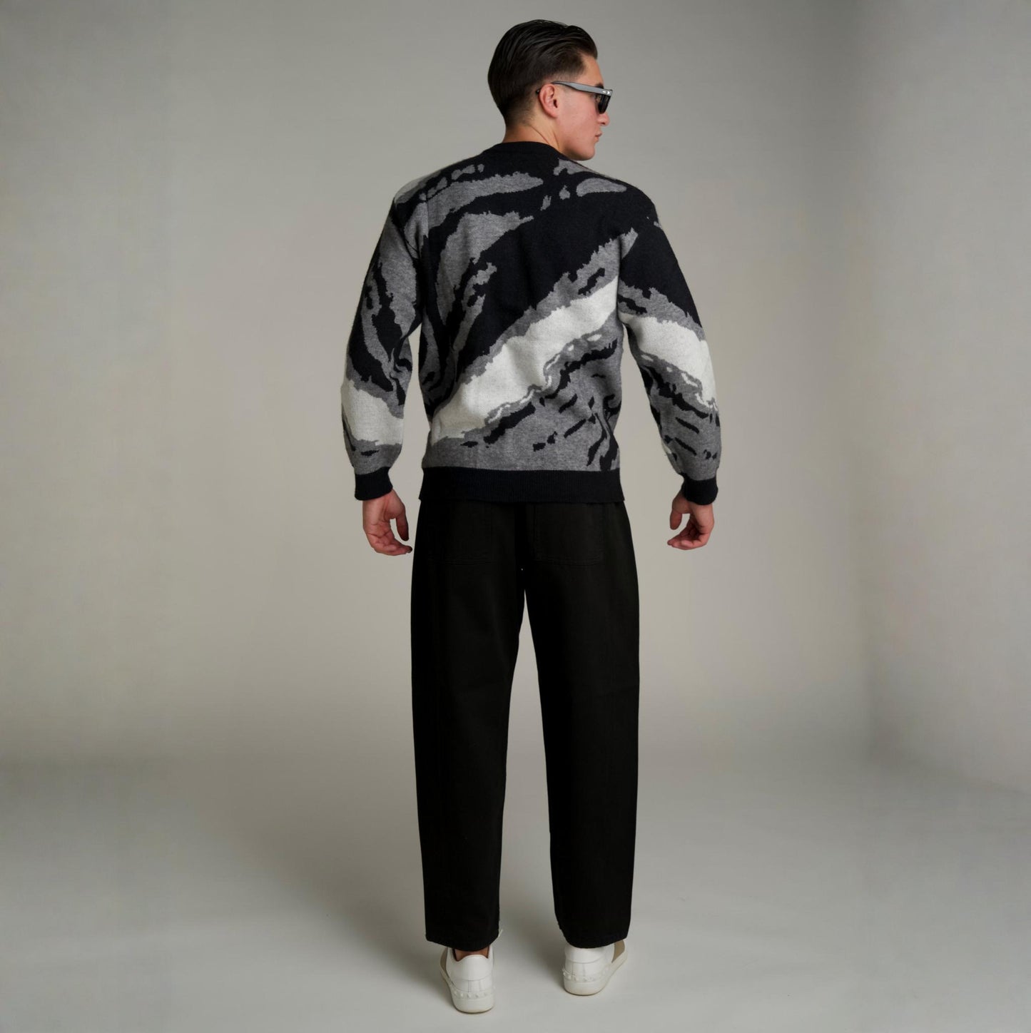 Coordinato Zebrato Nero