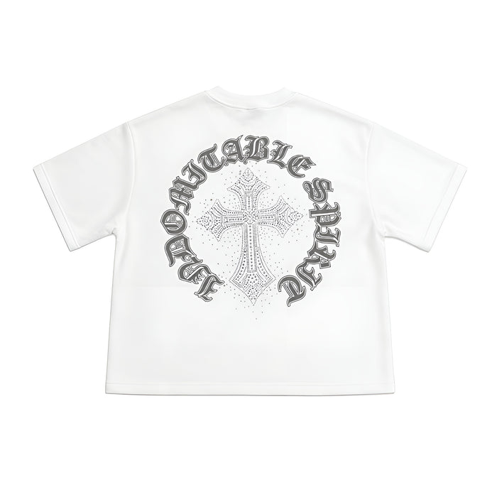 Eternal Cross Tee Bianco