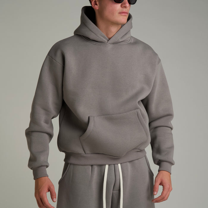 Felpa Boxy Grigio