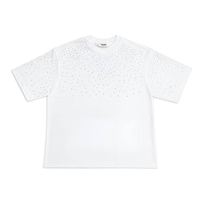 T-shirt Brillantinata Bianco